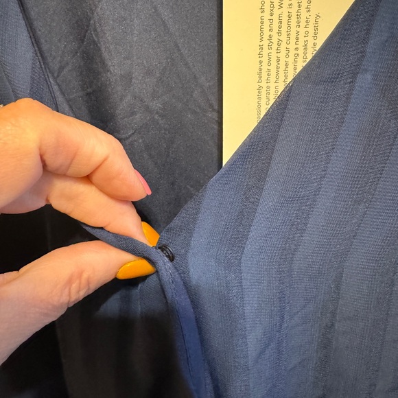 BloomChic Navy Blue Dress Sz 1X (14-16) - Picture 3 of 15